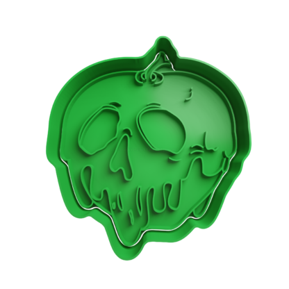 Poison Apple Cookie Cutter STL 2