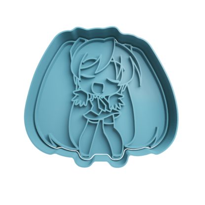 Miku Beam Cute Cookie Cutter STL