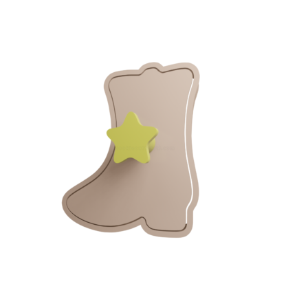 Cowboy Boots Cookie Cutter STL