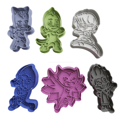 Set Pj Masks Cookie Cutter STL