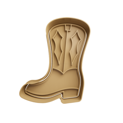 Cowboy Boots Cookie Cutter STL 2