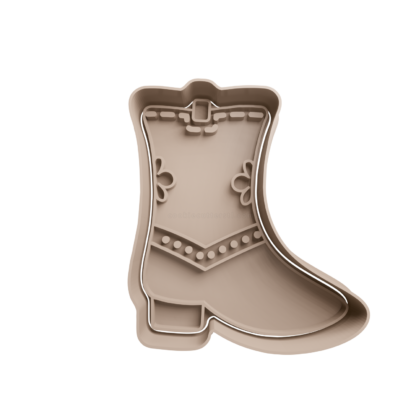 Cowboy Boots Cookie Cutter STL