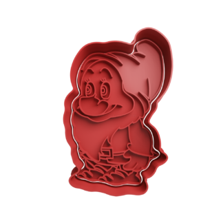 Dwarfs Sneezy Cookie Cutter STL