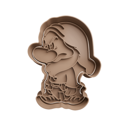 Dwarfs Grumpy Cookie Cutter STL