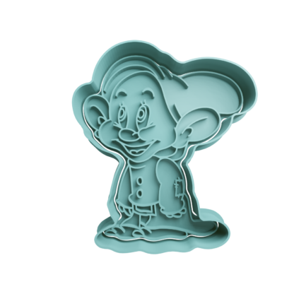 Dwarfs Dopey Cookie Cutter STL