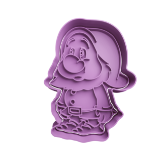 Dwarfs Bashful Cookie Cutter STL