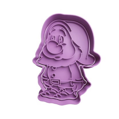 Dwarfs Bashful Cookie Cutter STL