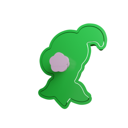 Peashooter Cookie Cutter STL