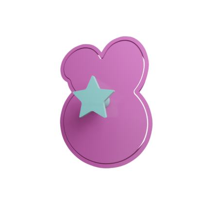 Donut with Bunny Ears Cookie Cutter STL