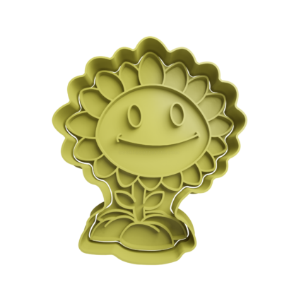 Sunflower Cookie Cutter STL 3