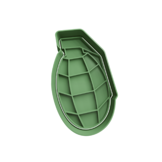 Grenade Cookie Cutter STL 3