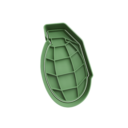 Grenade Cookie Cutter STL 3