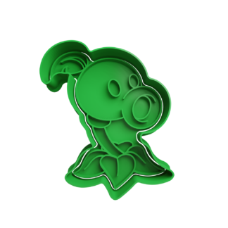 Peashooter Cookie Cutter STL