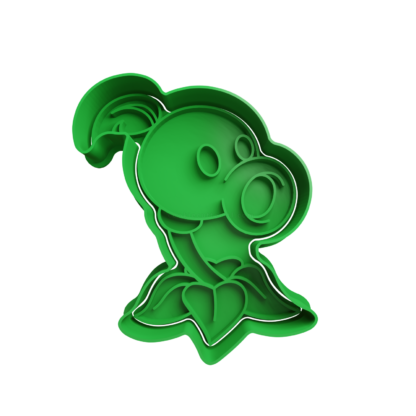 Peashooter Cookie Cutter STL