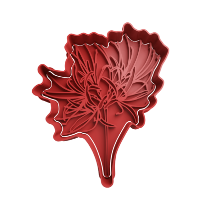 Flower Red Spider Lily Lycoris radiata Cookie Cutter STL