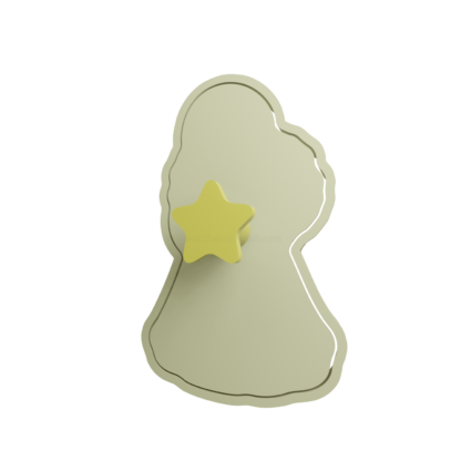 Angel with Candle Cookie Cutter STL