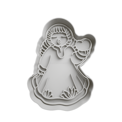 Angel with Heart Cookie Cutter STL 2
