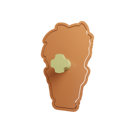Yamcha Chibi Cookie Cutter STL