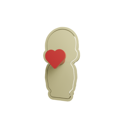 Krilin Chibi Cookie Cutter STL