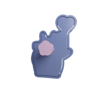 Totoro with Heart Ballon Cookie Cutter STL