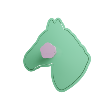 Horse Head Cookie Cutter STL 2