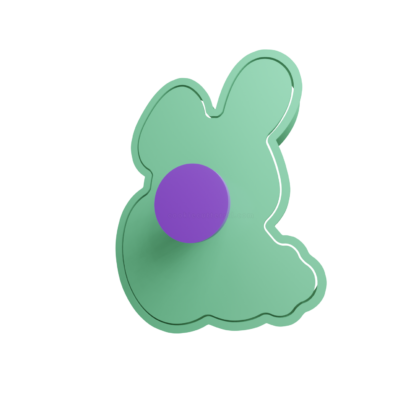 Easter Bunny with Egg Cookie Cutter STL 6