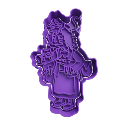 Eleanor Abernathy Crazy Cat Woman Cookie Cutter STL