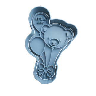 Bear Foil Balloons – Its a Boy Cookie Cutter STL