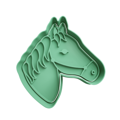Horse Head Cookie Cutter STL 2