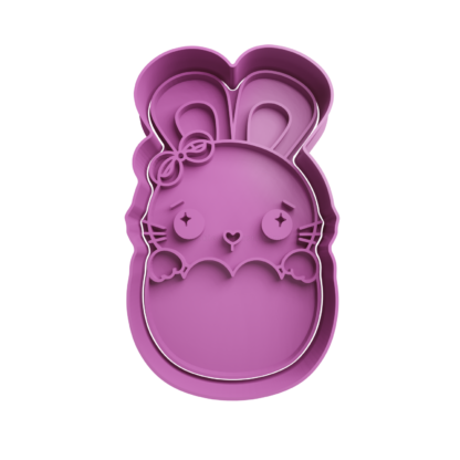 Bunny in Egg Cookie Cutter STL 6