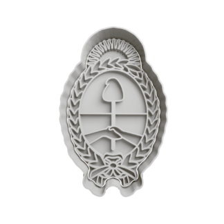 Coat of arms of Argentine Cookie Cutter STL