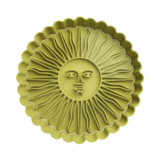Sun Argentine Cookie Cutter STL