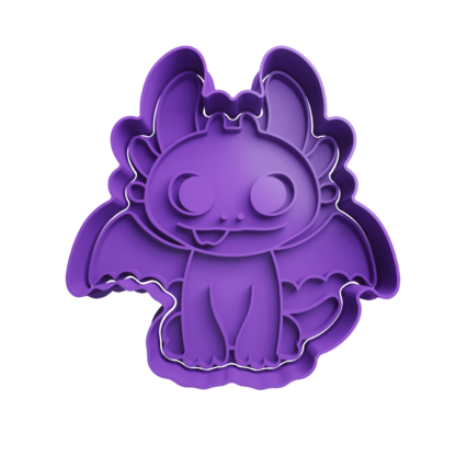 Toothless Cookie Cutter STL 6