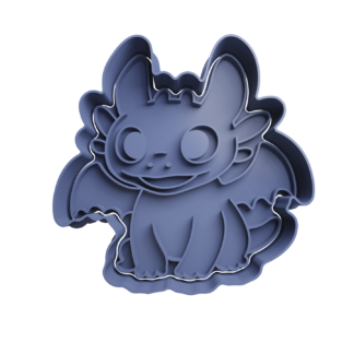 Toothless Cookie Cutter STL 5