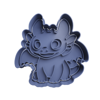 Toothless Cookie Cutter STL 5