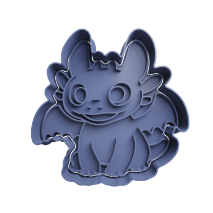 Toothless Cookie Cutter STL 5