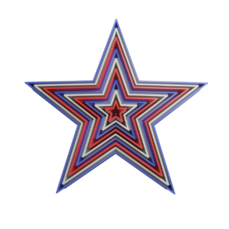 Set Stars 5 Points Cookie Cutter STL