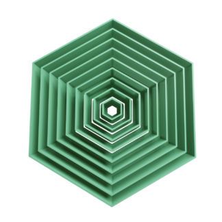 Set Hexagons Cookie Cutter STL