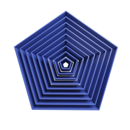 Set Pentagons Cookie Cutter STL