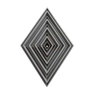 Set Rhombus Cookie Cutter STL