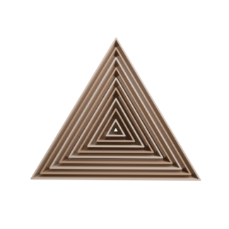 Set Equilateral Triangles Cookie Cutter STL