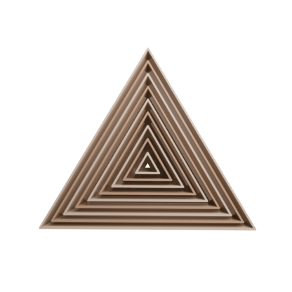 Set Equilateral Triangles Cookie Cutter STL
