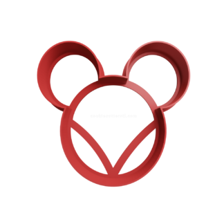 Mickey Silhouette Cookie Cutter STL 3