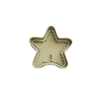 Thicc Starfish with Big Butt Mini Cookie Cutter STL 4