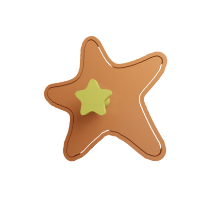 Thicc Starfish with Big Butt Cookie Cutter STL 2