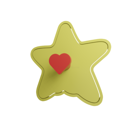 Thicc Starfish with Big Butt Cookie Cutter STL 4