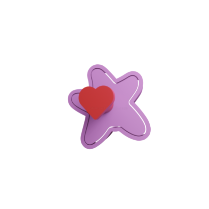 Thicc Starfish with Big Butt Mini Cookie Cutter STL