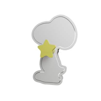 Snoopy Cookie Cutter STL 4