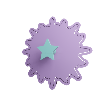 Boho Sun Cookie Cutter STL 2