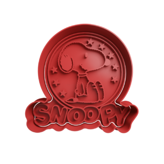 Snoopy Cookie Cutter STL 3